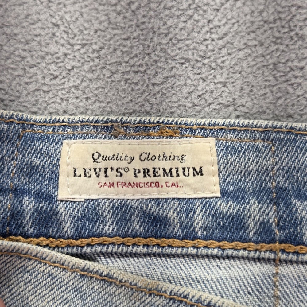 Levis Jeans Mens Selvedge Light Wash Blue Slim Tapered Honeycomb Fits 30x30 - Picture 14 of 16